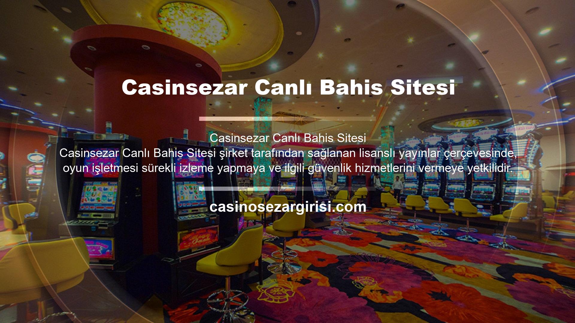 Casinsezar canlı bahis ve casino oyun sitesi, çeşitli bonus seçenekleri ile müşterilerine iyi kazançlar sağlamayı amaçlamaktadır