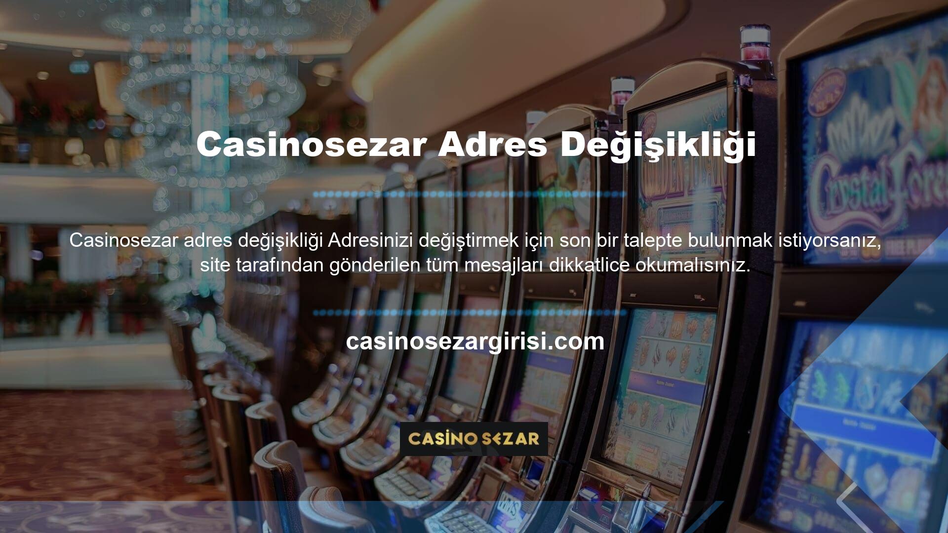 Birçok kullanıcı, cep telefonlarına gönderilen Casinosezar markalı e-posta ve SMS'leri tam olarak kontrol etmemektedir