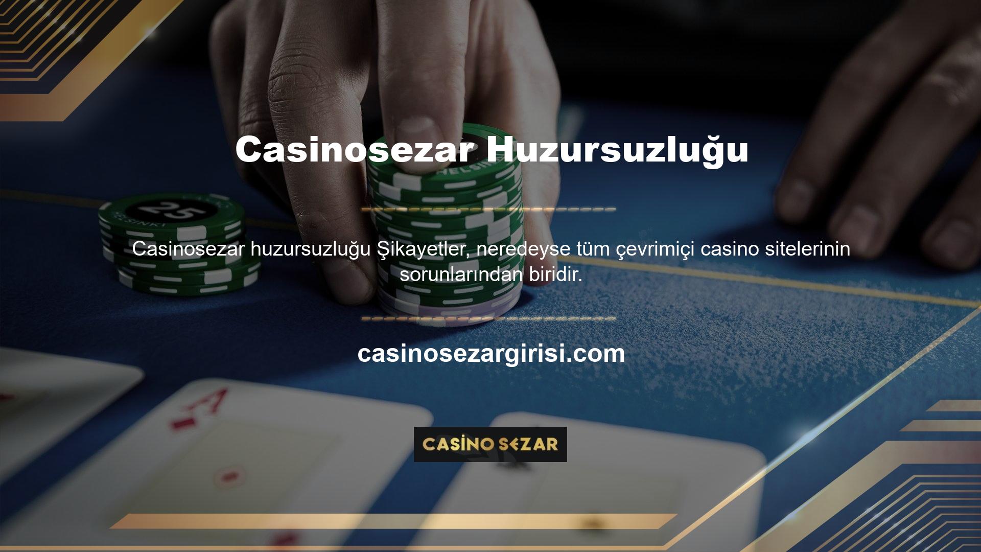 Yazının başında da belirttiğimiz gibi Casinosezar bahis sitesi kullanıcı merkezli bir firmadır